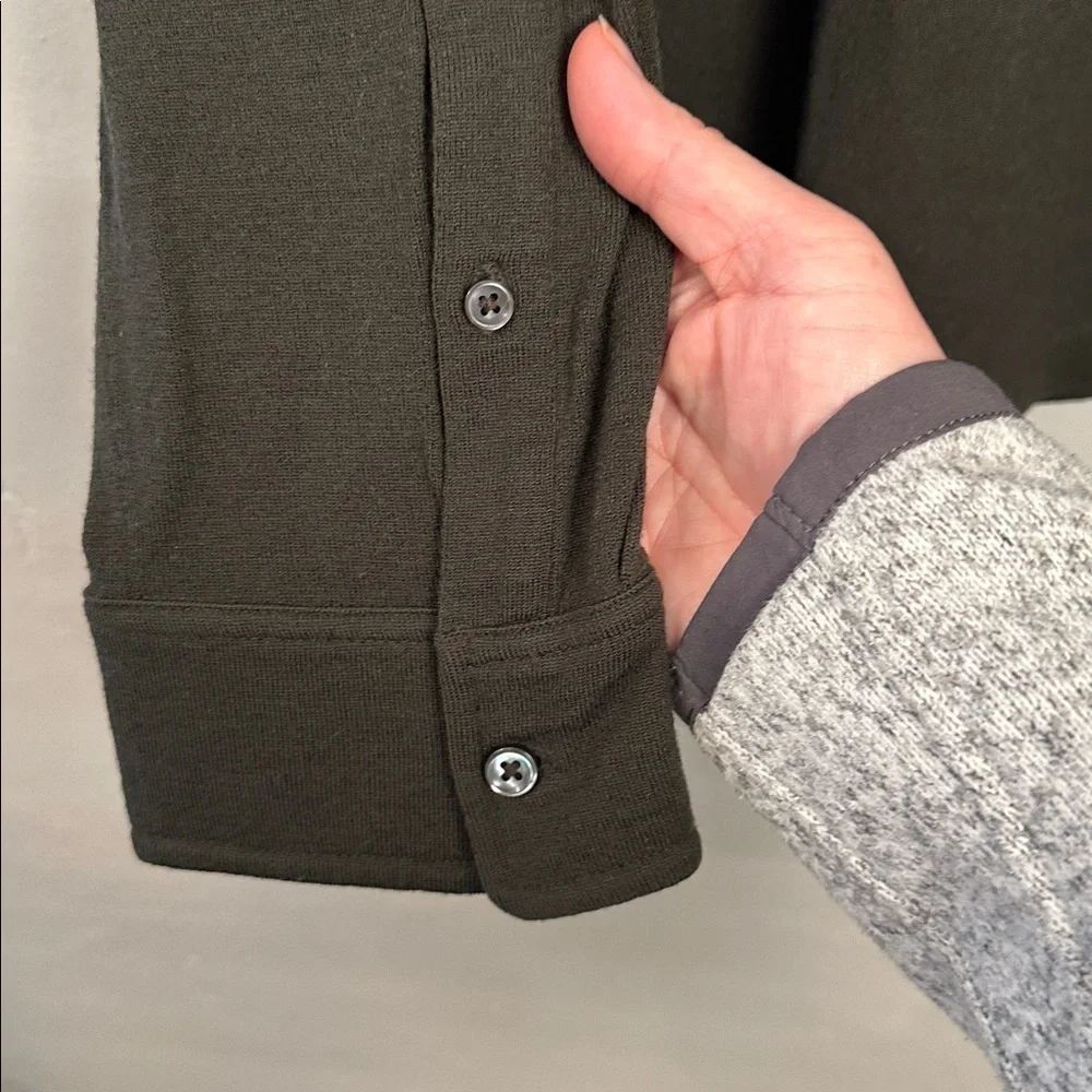 Ralph Lauren Wool Blend Long sleeve Polo charcoal Size X-large